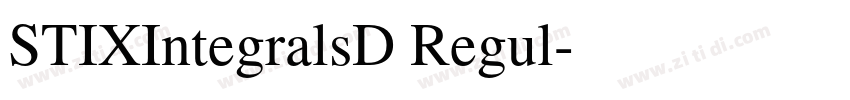 STIXIntegralsD Regul字体转换